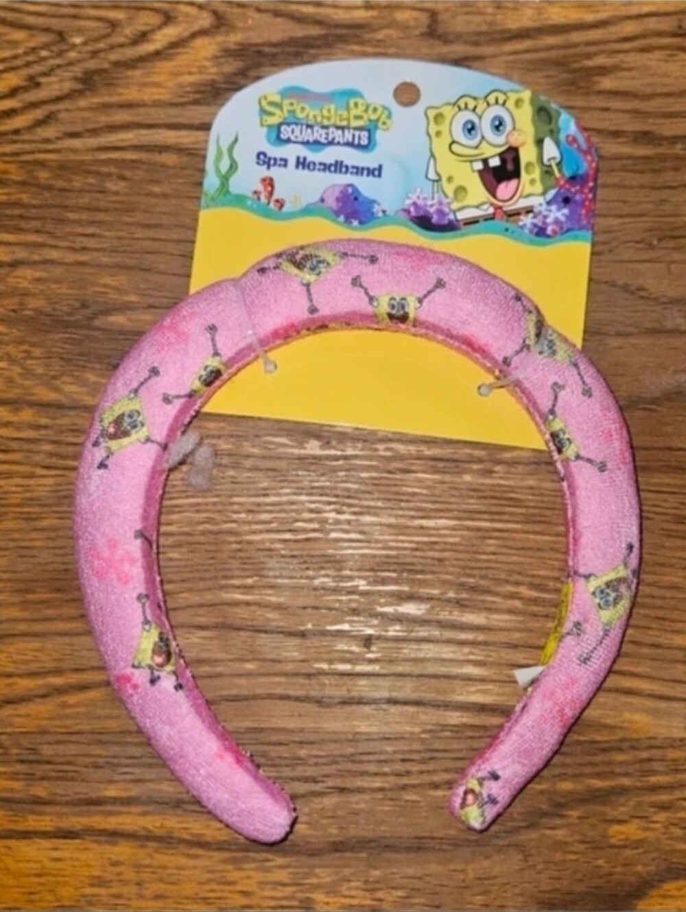SpongeBob SquarePants Pink Spa Headband BNIB